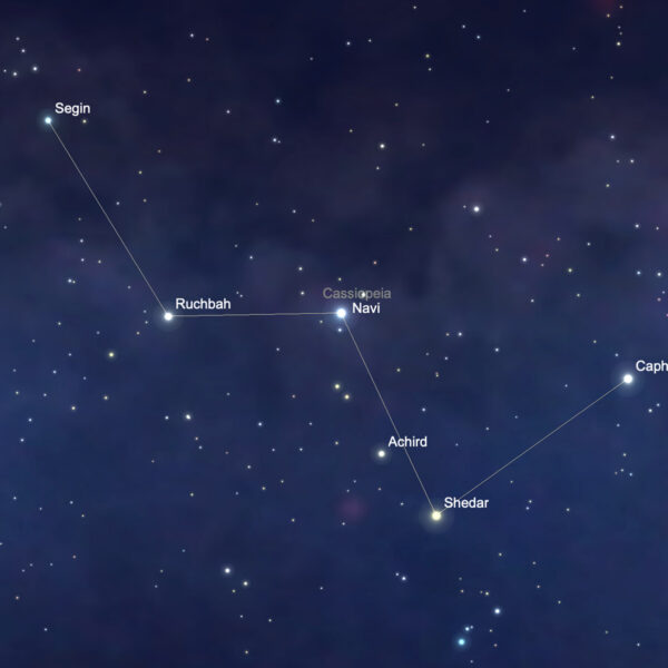 Stars located in the Cassiopeia constellation